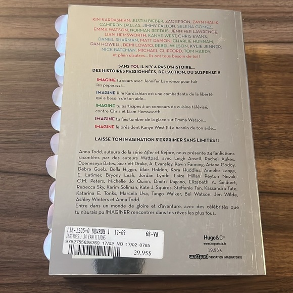 Imagines - collection de 34 fanfictions par divers auteurs - livre en français - Picture 2 of 3